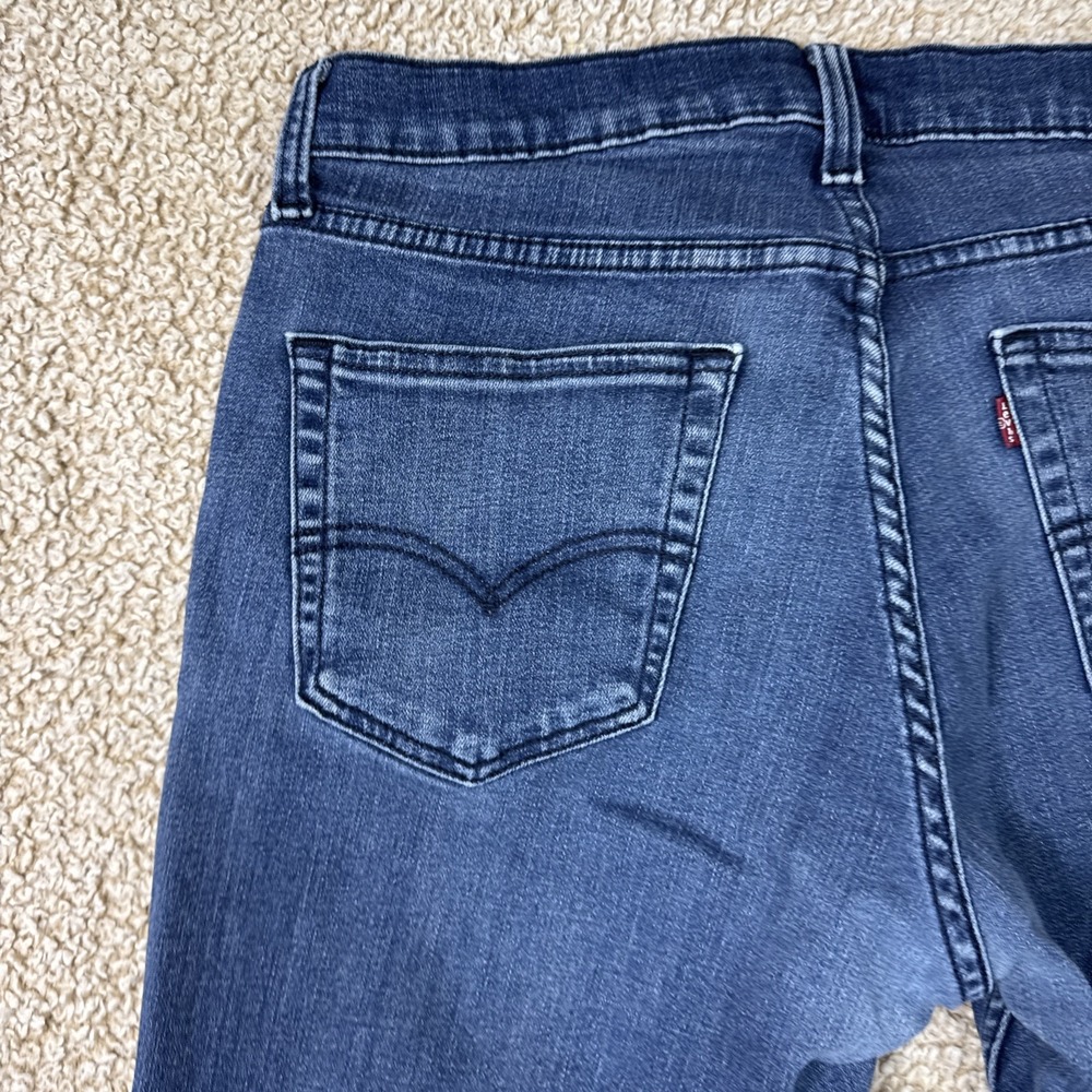 Levis 559 Jeans Mens 33x32 Blue Relaxed Straight Fit Denim Pants Classic Zip Fly - Picture 14 of 15